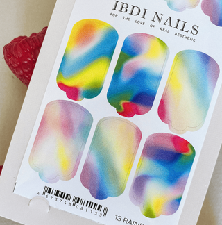 13 RAINBOW - Nail Wraps IBDI Nails