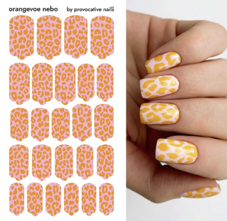 Nagelfolie Orange sky (orangevoe nebo) - Nail Wraps by Provocative Nails