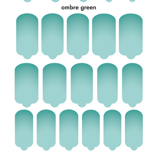 Nagelfolie Ombre green - Nail Wraps by Provocative Nails