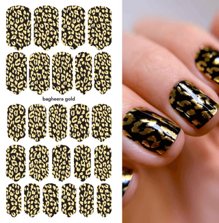 Nagelfolie Bagheera gold - Nail Wraps by Provocative Nails