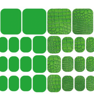 Green - PEDIKÜRE Nail Wraps StickerSpace