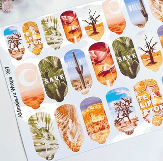 Nagelfolie 367 Nail Wraps für Maniküre AMINAILS