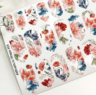 Nagelfolie 404 Nail Wraps für Maniküre AMINAILS