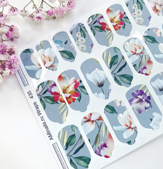 Nagelfolie 435 Nail Wraps für Maniküre AMINAILS