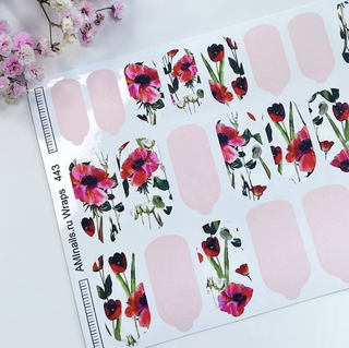 Nagelfolie 443 Nail Wraps für Maniküre AMINAILS
