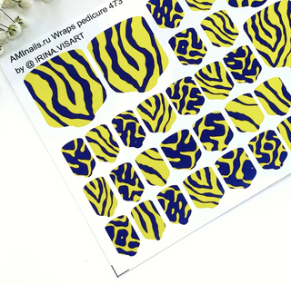 Nagelfolie 473 Nail Wraps für Pediküre AMINAILS
