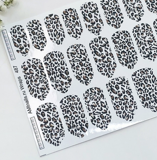Nagelfolie 487 Nail Wraps für Maniküre AMINAILS