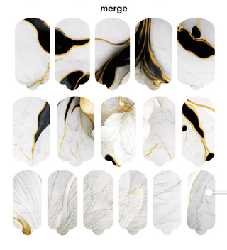 Nagelfolie Merge - Nail Wraps by provocative nails & safinailstudio