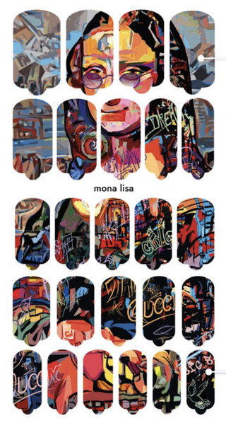 Nagelfolie Mon lisa - Nail Wraps by provocative nails & safinailstudio