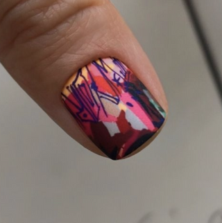 Nagelfolie Mon lisa - Nail Wraps by provocative nails & safinailstudio