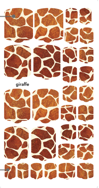 Nagelfolie Giraffe - PEDIKÜRE Nail Wraps by Provocative Nails
