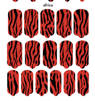 Nagelfolie Africa - Nail Wraps by Provocative Nails