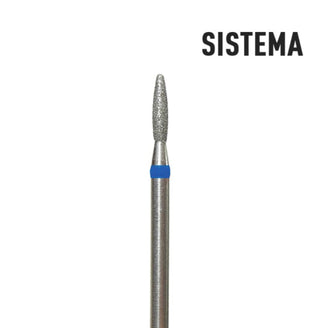 Flamme mit sicherer Spitze 1,8 mm bis 2,3 mm blau Fräseraufsatz SISTEMA