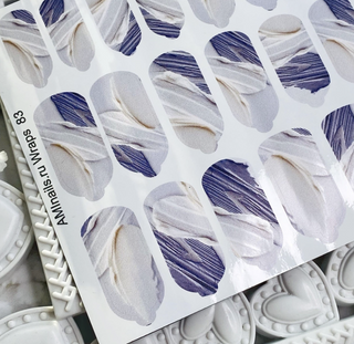 Nagelfolie 83 Nail Wraps für Maniküre AMINAILS