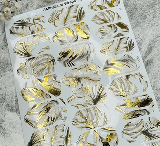 Nagelfolie 22 Foil Nail Wraps für Maniküre AMINAILS