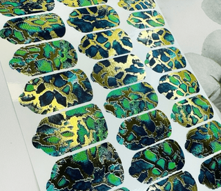 Nagelfolie 32 Foil Nail Wraps für Maniküre AMINAILS