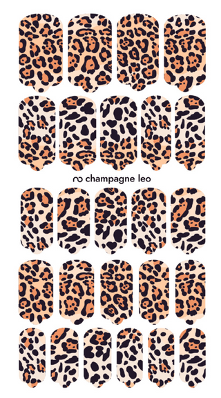Nagelfolie Champagne leo - Nail Wraps by Provocative Nails