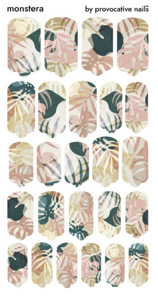 Nagelfolie Monstera - Nail Wraps by Provocative Nails
