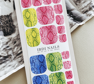 104 MULTIPLE SKIN - PEDIKÜRE Nail Wraps IBDI Nails