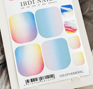 109 EPHEMERAL -  PEDIKÜRE Nail Wraps IBDI Nails
