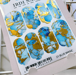 21 BLUE MAGIC - Nail Wraps IBDI Nails