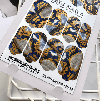 22 ARABESQUE SNAKE - Nail Wraps IBDI Nails