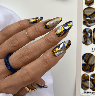 22 ARABESQUE SNAKE - Nail Wraps IBDI Nails