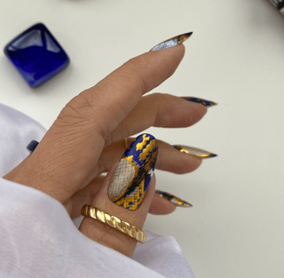 22 ARABESQUE SNAKE - Nail Wraps IBDI Nails