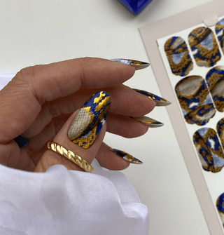 22 ARABESQUE SNAKE - Nail Wraps IBDI Nails