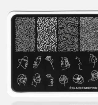 05 ART - Stamping Schablone ECLAIR
