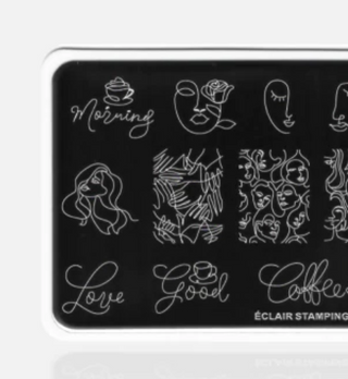 08 FASHION - Stamping Schablone ECLAIR