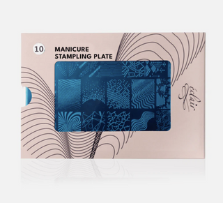 10 MODERN GEOMETRIC - Stamping Schablone ECLAIR