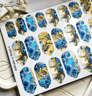 Nagelfolie 03 Foil Nail Wraps für Maniküre AMINAILS