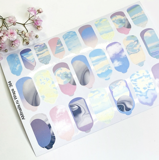 Nagelfolie 364 Nail Wraps für Maniküre AMINAILS