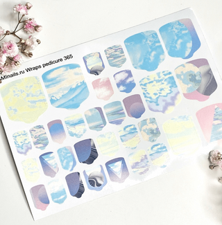 Nagelfolie 365 Nail Wraps für Pediküre AMINAILS