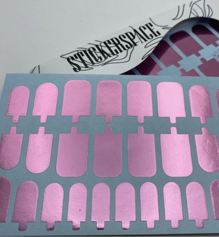 Monopink - Foil Nail Wraps StickerSpace