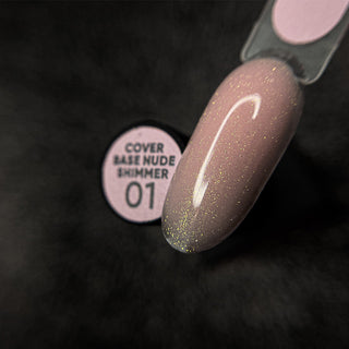 01 NUDE Shimmer - Cover Base Coat 10ml NAILS OF THE DAY