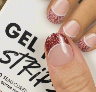 CHAMPAGNE TIPS - Gel Nail Strip (Gel Wraps) MoYou London