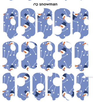 Nagelfolie Snowman - Nail Wraps by Provocative Nails