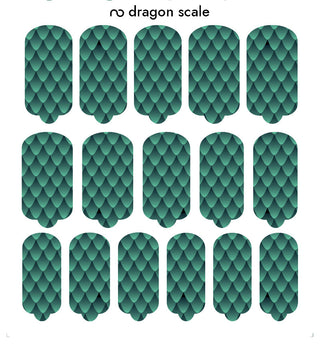 Nagelfolie Dragon scale - Nail Wraps by Provocative Nails