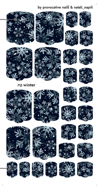 Nagelfolie Winter - PEDIKÜRE Nail Wraps by Provocative Nails