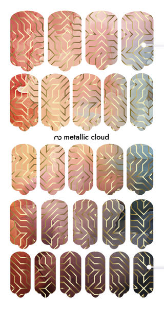 Nagelfolie Metallic Cloud - Nail Wraps by Provocative Nails