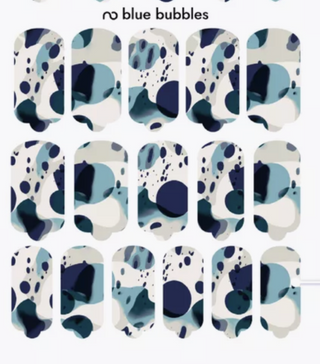 Nagelfolie Blue Bubbles - Nail Wraps by Provocative Nails