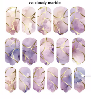 Nagelfolie Cloudy marble - Nail Wraps by Provocative Nails