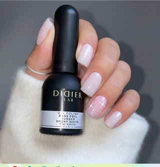 SMOKY WHITE - RUBBER BASE COAT FOIL 10 ml DIDIER LAB