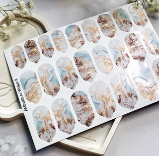 Nagelfolie 09 Nail Wraps für Maniküre AMINAILS