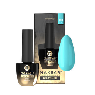 Turquoise - Color Rubber Base ohne Hema 8ml MAKEAR