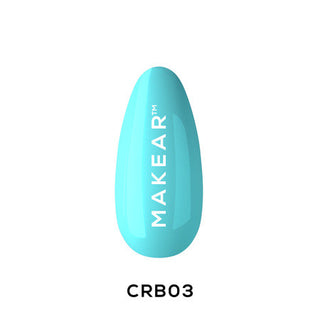 Turquoise - Color Rubber Base ohne Hema 8ml MAKEAR