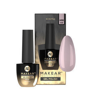 Pudding Pink - Nude Rubber Base ohne Hema 8ml MAKEAR