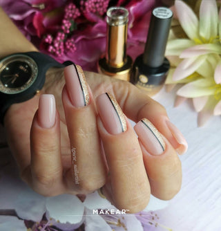 Smoky Beige - Nude Rubber Base ohne Hema 8ml MAKEAR